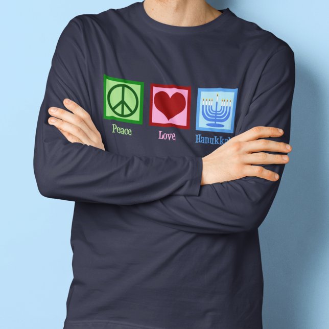 Peace Kärlek Hanukkah Tee (Skapare uppladdad)