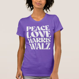 Peace Kärlek Harris Walz T Shirt