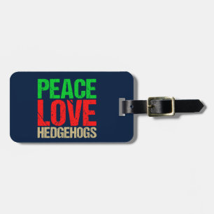 Peace Kärlek Hedgehogs Bagagebricka