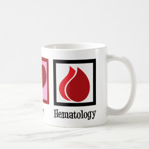 Peace Kärlek Hematology Kaffemugg