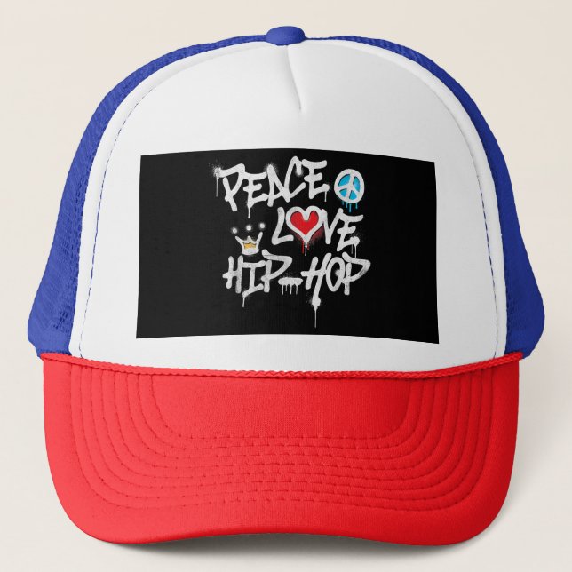 Peace Kärlek Hip hop Dancing Keps (Framsida)