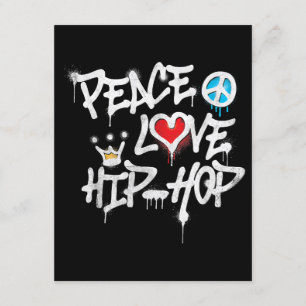 Peace Kärlek Hip hop Dancing Tilläggskort