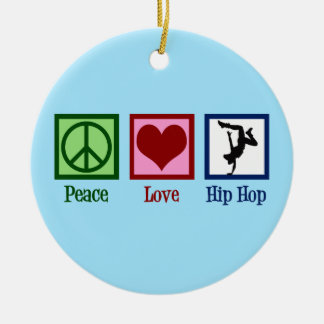 Peace Kärlek Hip hop Julgransprydnad Keramik