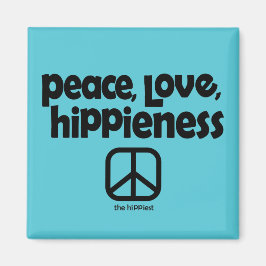 Peace Kärlek Hippieness Magnet