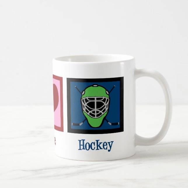 Peace Kärlek Hockey Kaffemugg (Höger)