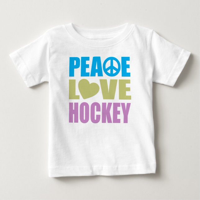 Peace Kärlek Hockey Tee (Framsida)