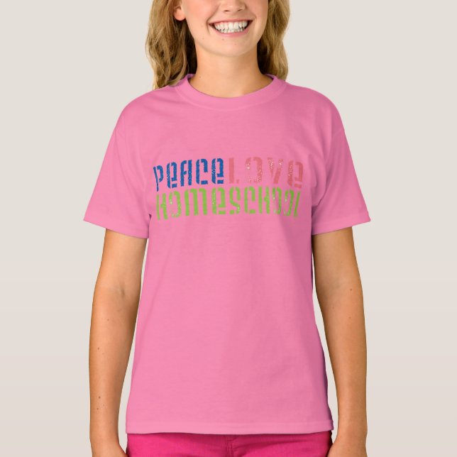 Peace Kärlek Homeschool Tee (Framsida)