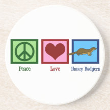 Peace Kärlek Honey badger