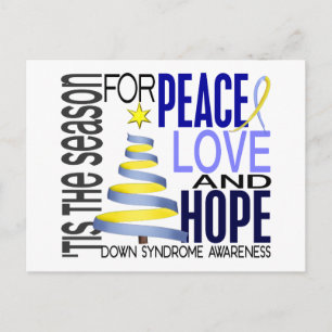 Peace Kärlek Hope jul-Helgdag-nedsyndrom Helg Vykort
