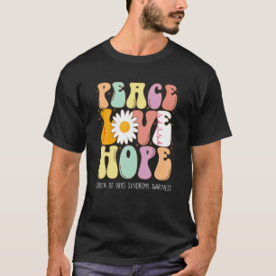 Peace Kärlek Hope Koolen De Vries Syndrome KDVS Aw T Shirt