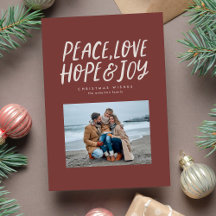 Peace kärlek hoppas att det blir två bilder på jul