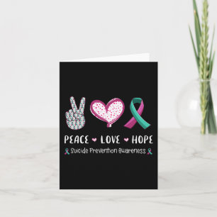Peace Kärlek hoppas på ökad medvetenhet om självmo Kort