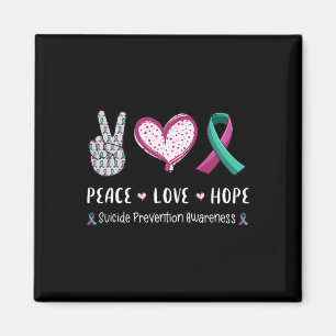 Peace Kärlek hoppas på ökad medvetenhet om självmo Magnet