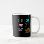 Peace Kärlek Horses  Equestrian Kaffemugg<br><div class="desc">Peace Kärlek Horses  Equestrian</div>