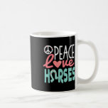 Peace Kärlek Horses Kaffemugg<br><div class="desc">Peace Kärlek Horses</div>