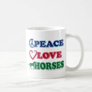 Peace-Kärlek-Horses Kaffemugg