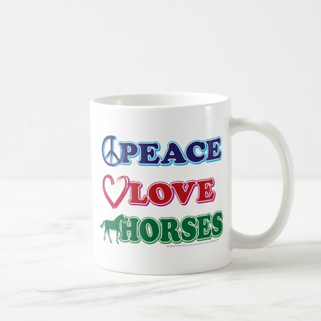 Peace-Kärlek-Horses Kaffemugg (Höger)