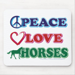Peace-Kärlek-Horses Musmatta