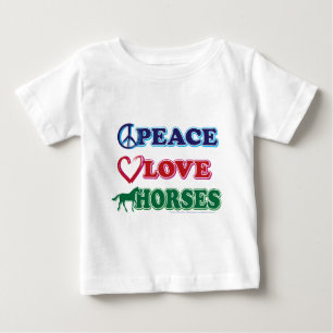 Peace-Kärlek-Horses Tee