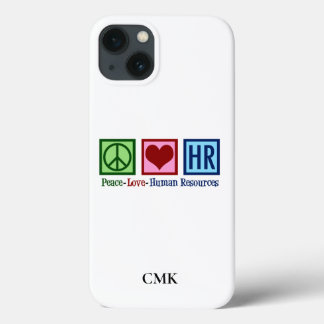 Peace Kärlek HR Cute Human Resources Monogram