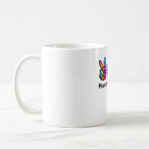 Peace Kärlek Hundar Tie Dye Hund Tass Hund Cute Mo Kaffemugg