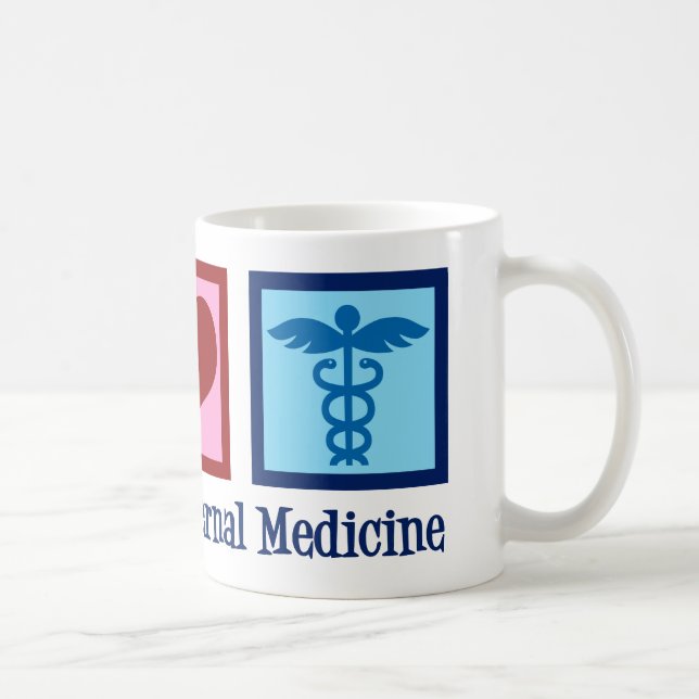 Peace Kärlek Internal Medicine Kaffemugg (Höger)