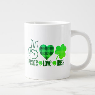 Peace Kärlek Irish-60682 Jumbo Mugg