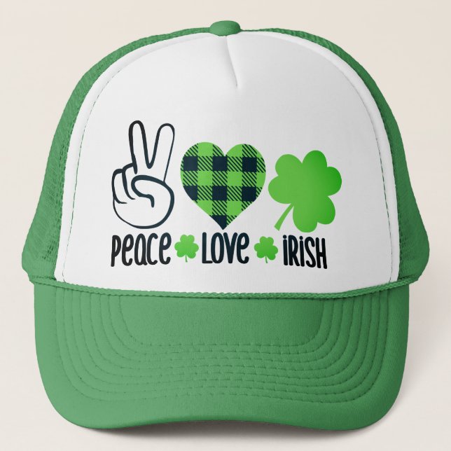 Peace Kärlek Irish-60682 Keps (Framsida)