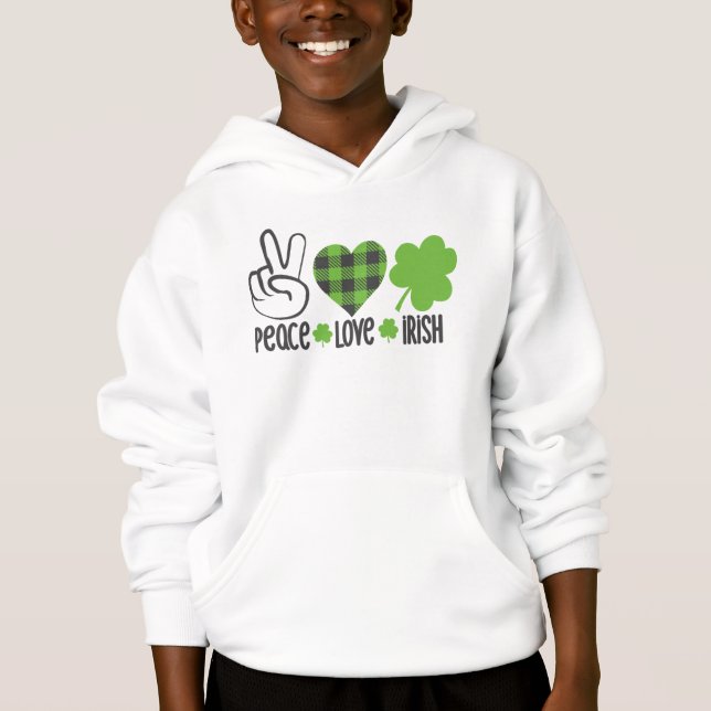 Peace Kärlek Irish-60682 T Shirt (Framsida)