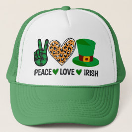 Peace Kärlek Irish St patrick's day Keps