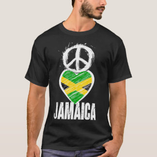 Peace Kärlek Jamaica T Shirt