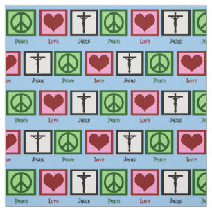 Peace Kärlek Jesus Kristus Religiösa Christian K Tyg