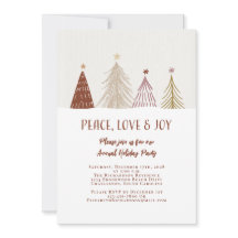 Peace Kärlek Joy Elegant Julfest Festive