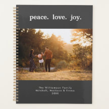 Peace Kärlek Joy Helgdag-julfamiljfoto