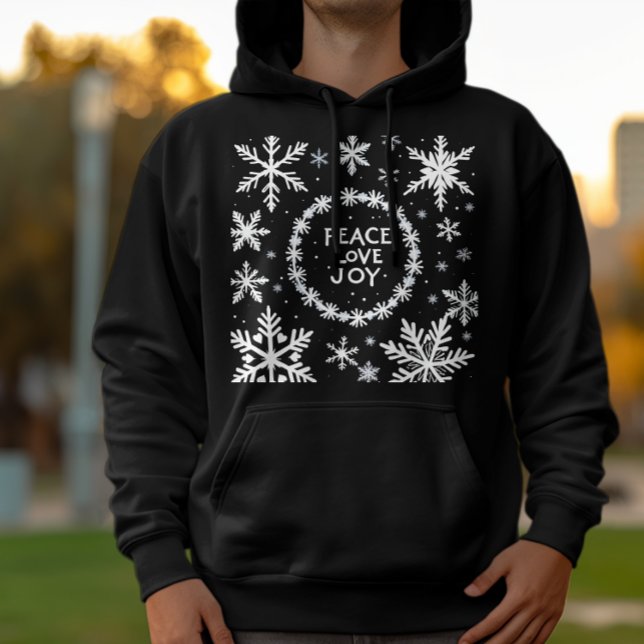 Peace Kärlek Joy Jul - jul Hoodie (Skapare uppladdad)