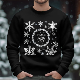 Peace Kärlek Joy Jul - jul Lång Ärmad Tröja