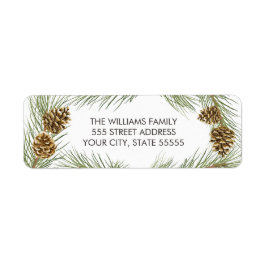 Peace Kärlek Joy - Julens Returetiketter Returadress Etikett