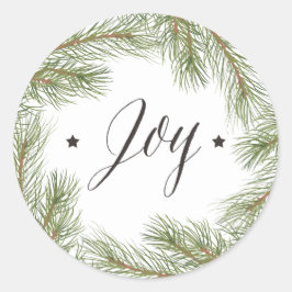 Peace Kärlek Joy-julklapp Runt Klistermärke