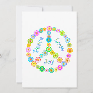Peace Kärlek Joy Julkort