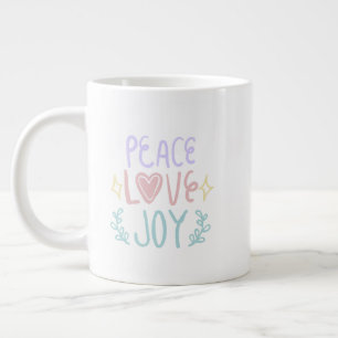 Peace Kärlek Joy 😁 kaffespecialitet mugg Jumbo Mugg