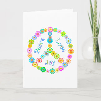 Peace Kärlek Joy Kort