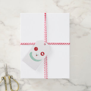 Peace Kärlek Joy Mistletoes Roligt Smiley face Hel Presentetikett