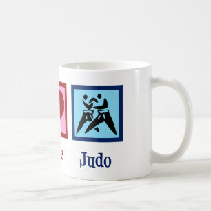Peace Kärlek Judo Kaffemugg