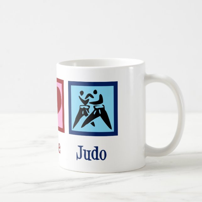 Peace Kärlek Judo Kaffemugg (Höger)