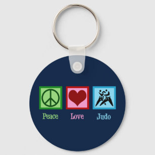 Peace Kärlek Judo Nyckelring