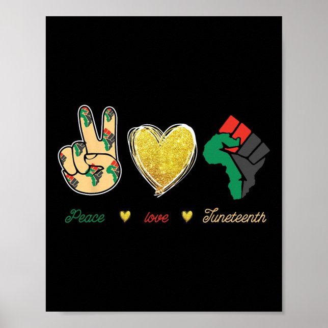 Peace Kärlek Junetelfte utseendet Poster (Framsidan)