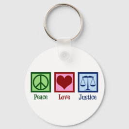 Peace Kärlek Justice Lawyer Legal Scales Nyckelring