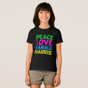 Peace Kärlek Kamala Harris Cute Kids T Shirt