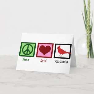 Peace Kärlek-kardinaler Helgkort