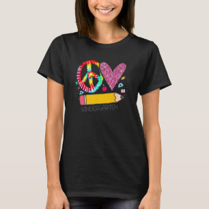 Peace Kärlek Kindergarten Back to school Team Kind T Shirt